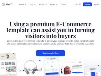 Senco - Responsive Multipurpose React eCommerce Template with Chakra UI
