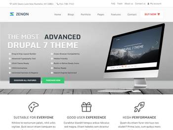 Zenon: Responsive Multipurpose Drupal 7 Theme